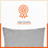 AKIRA Jute Cushion Covers For Home | Grey (Set of 5 - 16 x 16 Inches)